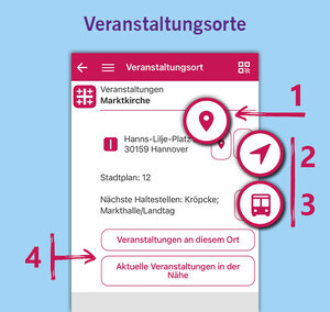 Veranstaltungsorte in der KirchentagsApp